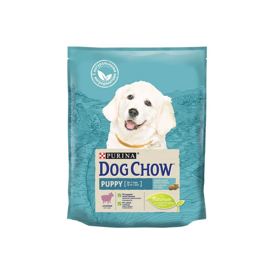 Сухой корм для щенков всех пород Dog Chow Puppy ягнёнок 800 г