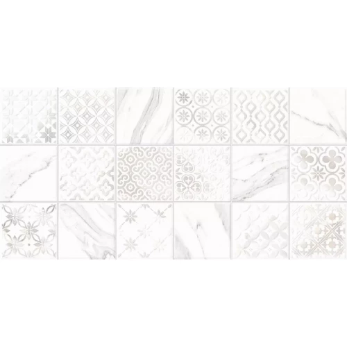 Плитка настенная Alma Ceramica Fresco рельефная глянцевая белая TWU2550FRC17 50х24,9 см