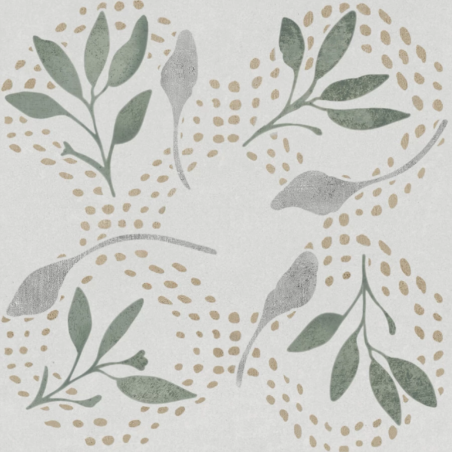 Керамогранит Harmony Peronda Dakar Oasis матовый серо-зеленый 3356237716 12,3х12,3 см