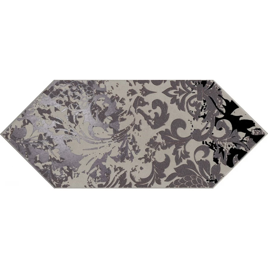 Плитка настенная Kerama Marazzi Каламита 2 Декор матовый серый VT/B522/35030 34х14 см