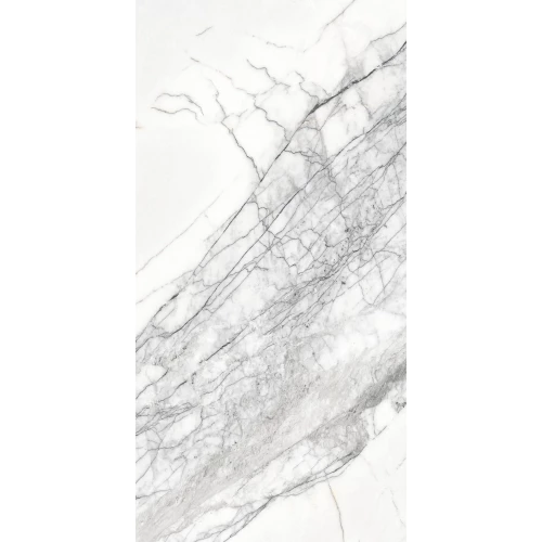 Керамогранит SotGres Storms White глянцевый белый 60х120 см