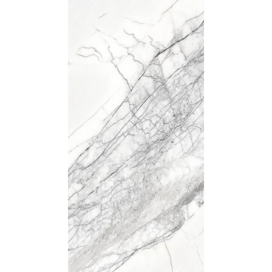 Керамогранит SotGres Storms White глянцевый белый 60х120 см