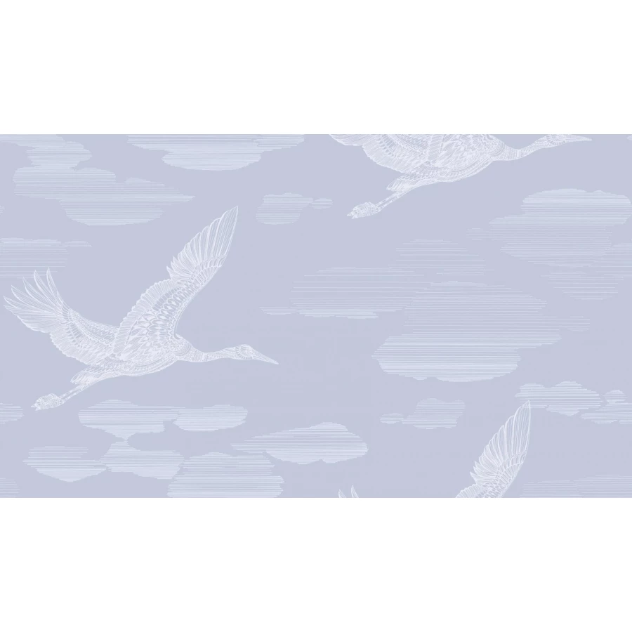 Обои флизелин Hygge Roll Summer Голубой Белый Hg17 006 10,05x1,00 м