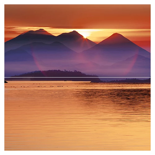 Панно Ceramica Classic Sunset P2-1D278 40х40 см (из 2 плиток)