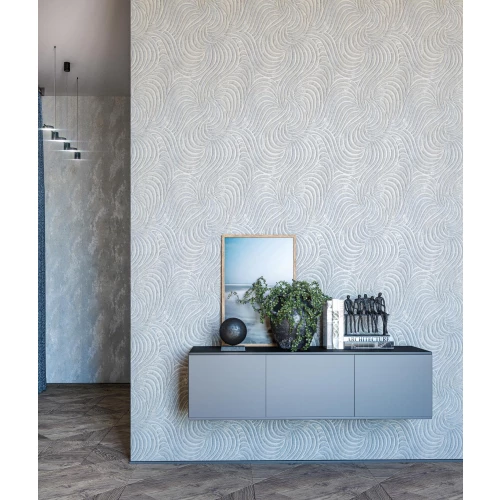 Обои флизелиновые Palitra Life Golfstream серые PL71726-45 1,06х10,05 м