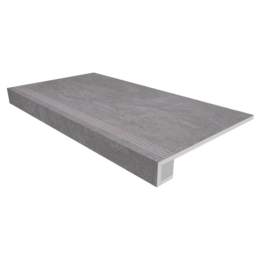 Комплект Estima Spectrum Ступень SR01 33x120 неполированная прямоугольный бортик с насечками Подступенок 14,5x120 39137