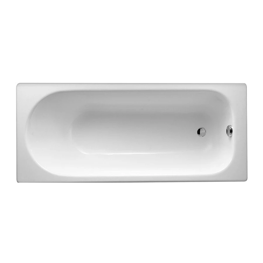 Ванна чугунная Jacob Delafon Soissons без антискользящего покрытия без отверстий для ручек без ножек белая E2921-00 170x70 см