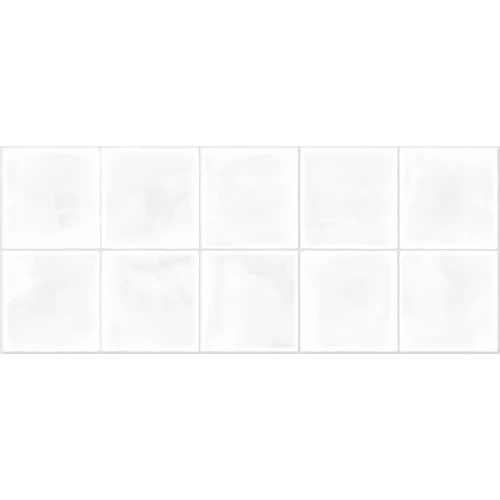 Плитка настенная Gracia Ceramica Mango white square белый 01 (рельеф) 25х60 см
