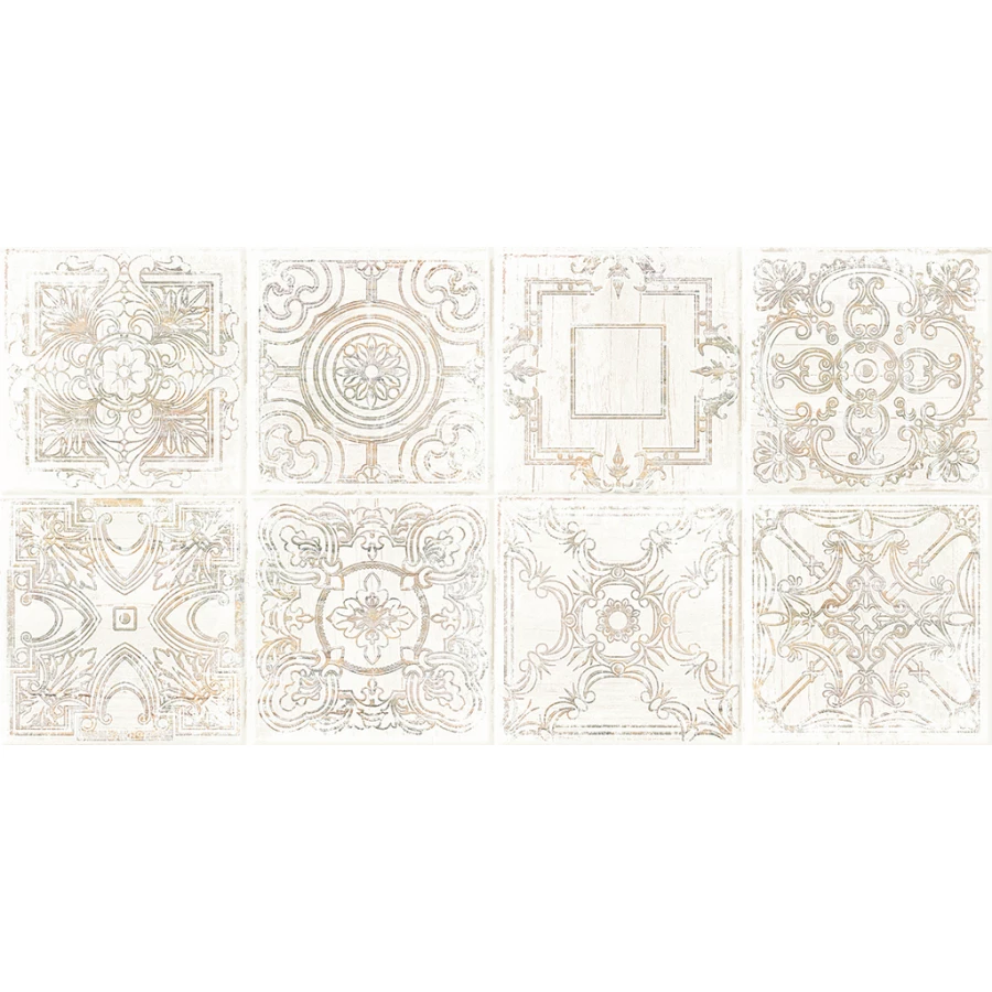 Плитка настенная AltaCera Village Patchwork белый 24,9*50 см