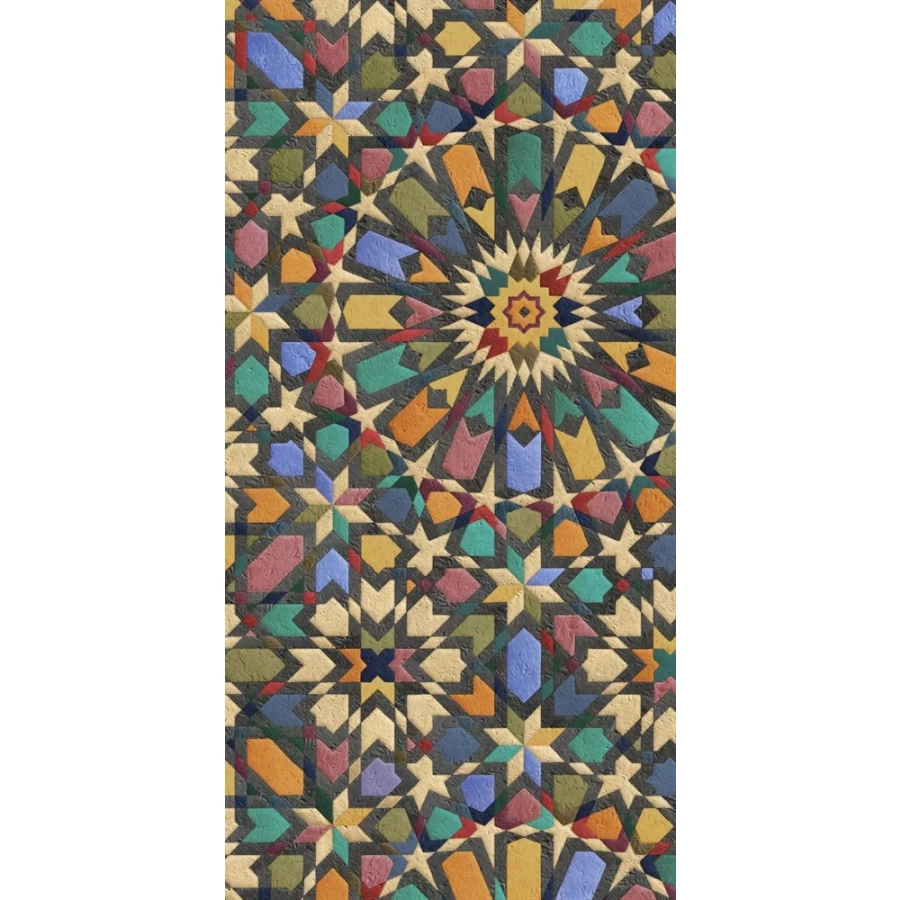 Керамогранит Kerama Marazzi Ковры Зеллидж обрезной матовый многоцветный KMD3STA079GR 119,5x238,5 см