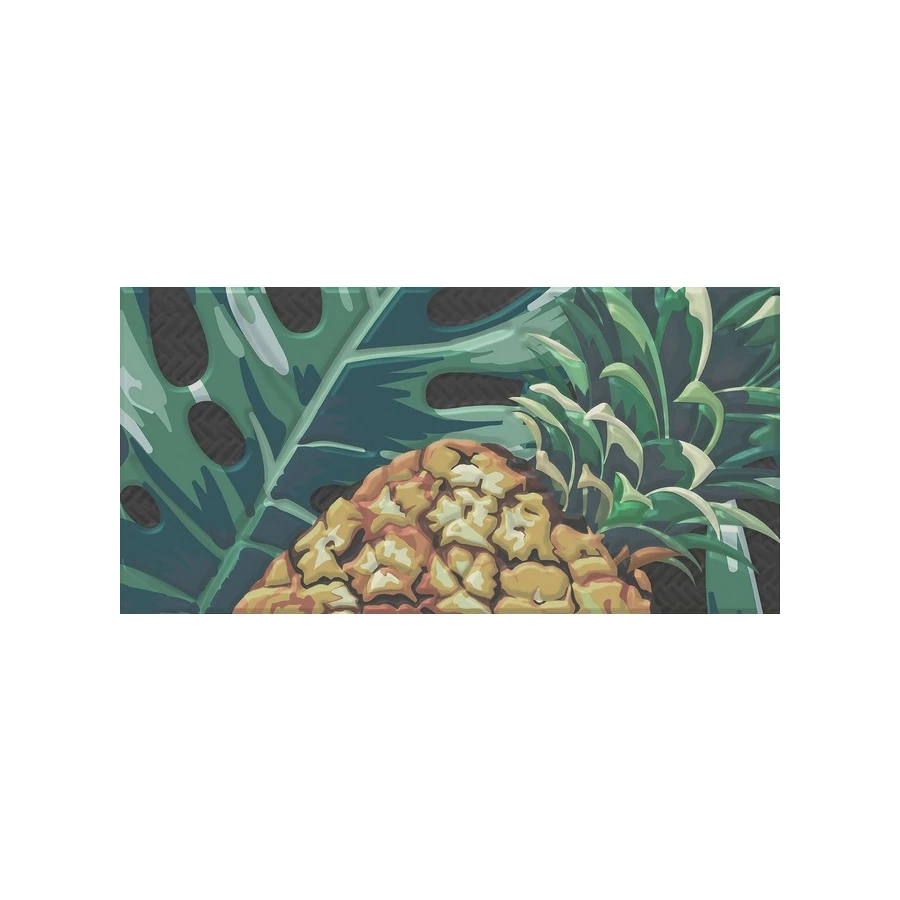 Плитка настенная Kerama Marazzi Пальмейра 1 Декор матовый зеленый HGD\A492\19056 20х9,9 см