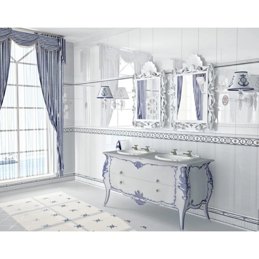 Бордюр Maritima Ceramics Rumbo Listelo Rumbo Aire СБ 055 30х6 см