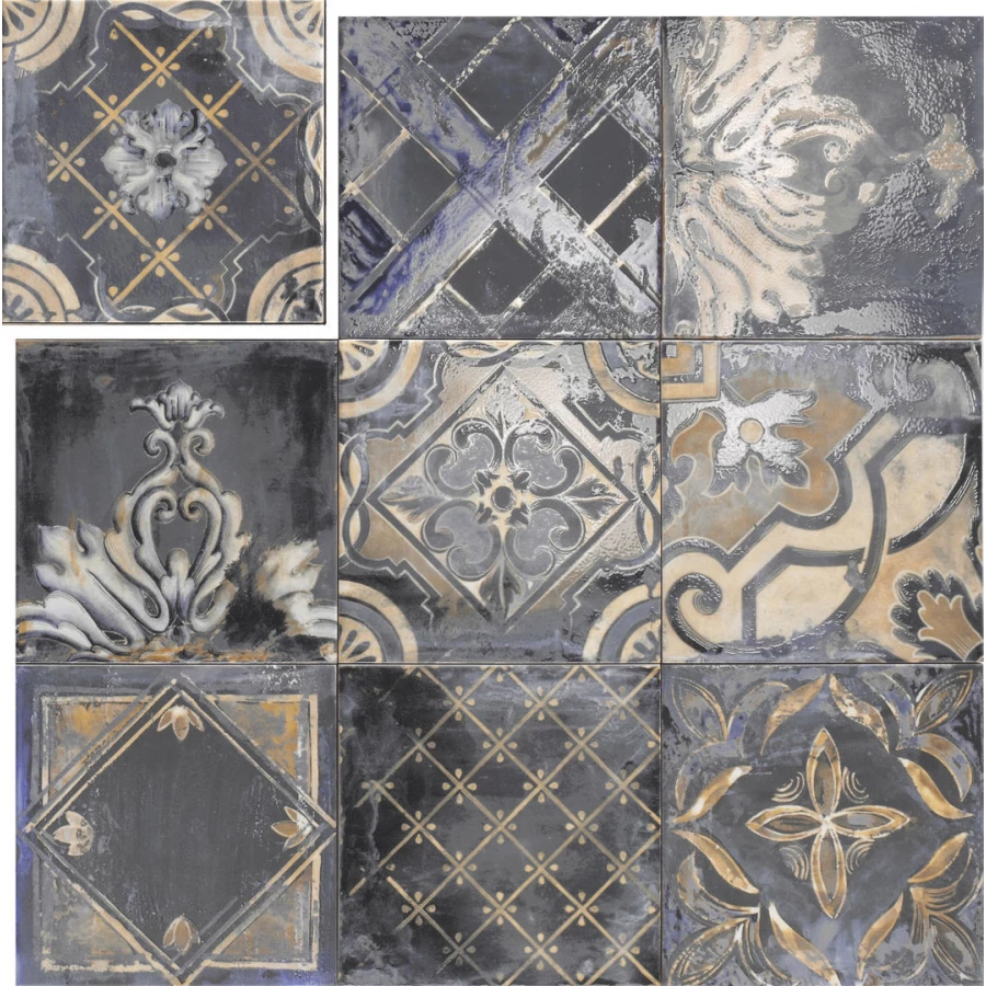 Плитка настенная Mainzu Ricordi Azurro Brillo PT02995 многоцветный 20x20 см