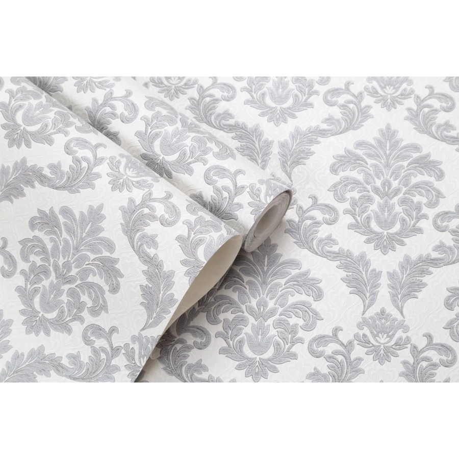 Обои бумажные Palitra Home HomeColor Adore серые HC11039-14 0.53х10.05 м