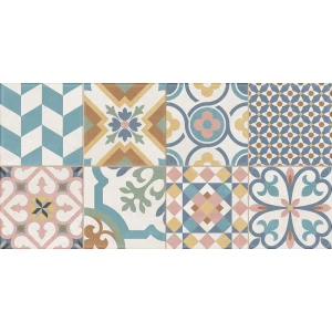 Плитка настенная New Trend Design Art Mix 3 матовая многоцветная WT36DST16 60х30 см