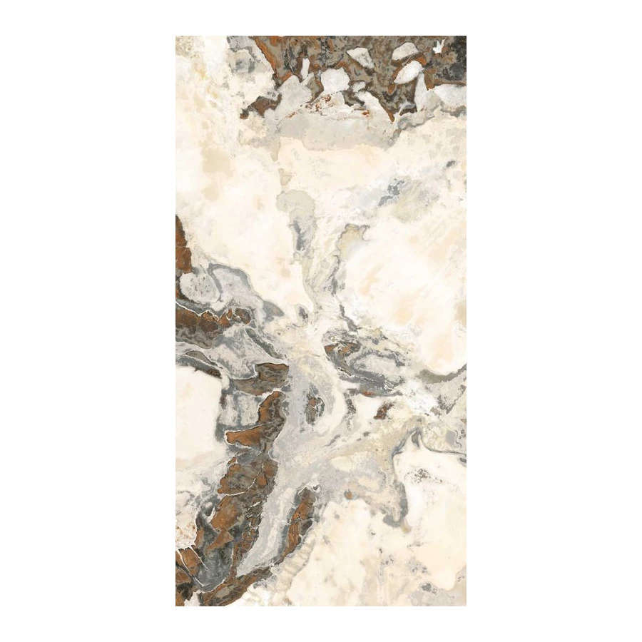 Керамогранит Italon Магма Довер Тайгер Пат полуматовый светло-коричневый 610015000709 160х80 см