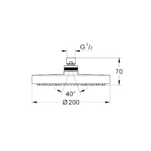 Верхний душ Grohe Tempesta Cosmopolitan 27541001