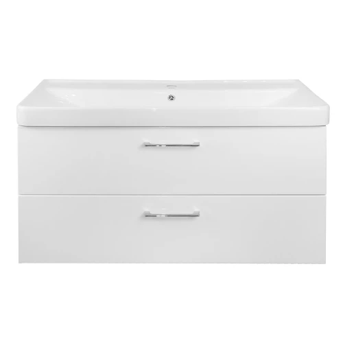 Комплект Тумба Azario Ника 100 подвесная с раковиной Monte 100 белый CS00089923 100х47х57 см