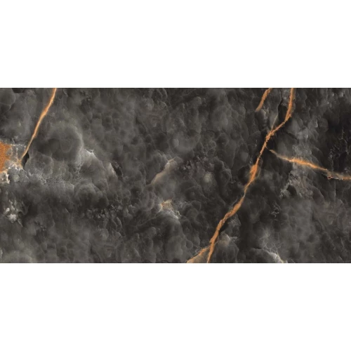 Керамогранит Gravita Volcanic Nero Shiny Sugar матовый черный 120х60 см