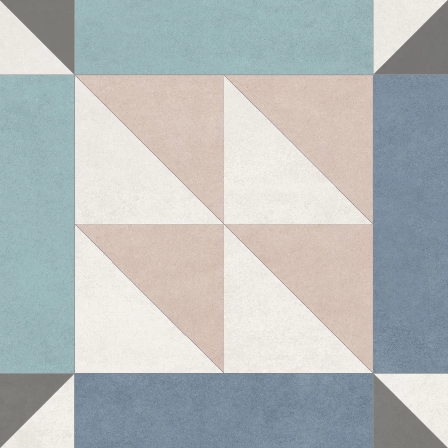 Керамогранит New Trend Design Art Mix 4 матовый многоцветный GP2020DMX55 20х20 см