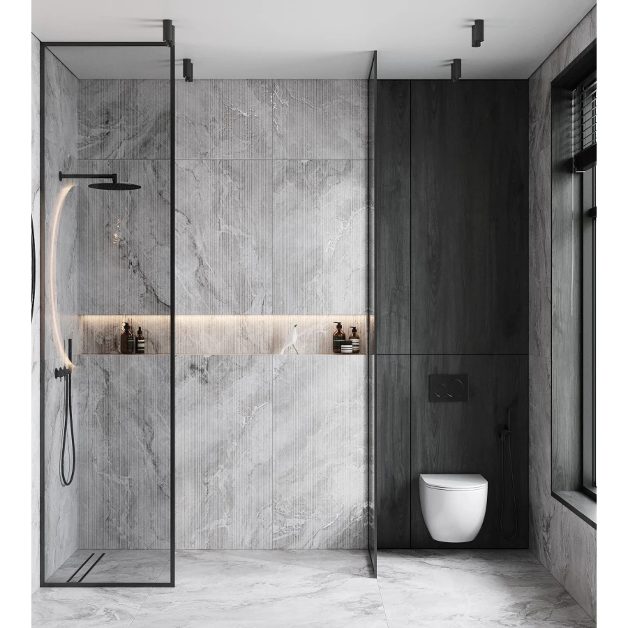 Декор Arcadia Ceramica Bolivia Dove Decor Carving серый CR4009-D 120х60 см