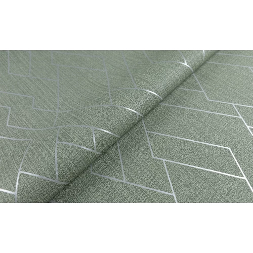 Обои флизелиновые Аспект Лондон зеленые 70666-72 1,06х10,05 м