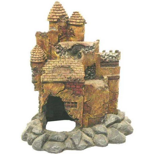 Декорация Fauna int из пластика развалины замка 15,5х11,5х17 см