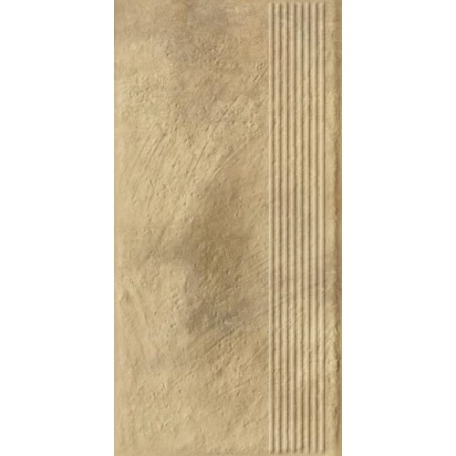 Ступень Ceramika Paradyz Eremite Beige Stopnica Prosta Struktura Mat 60х30 см