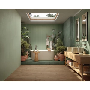 Плитка настенная Fap Ceramiche True Color Groove Jade RT матовая зеленая fTDZ 120x50 см