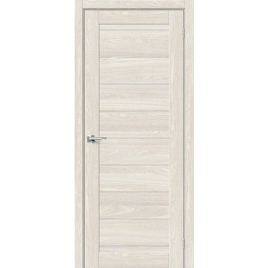 Межкомнатная дверь Bravo Браво-21 200x90 экошпон Bravo X полотно глухое цвет Ash White