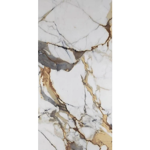 Керамогранит Etili Seramik Vega Gold Polished глянцевый белый ETI80554 120х60 см