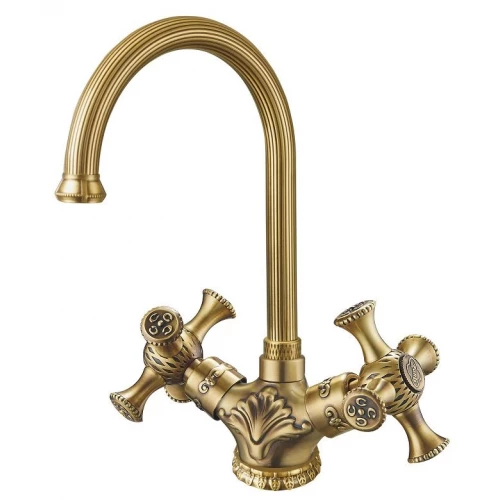 Смеситель для кухонной мойки Zorg A 6004K-BR бронза