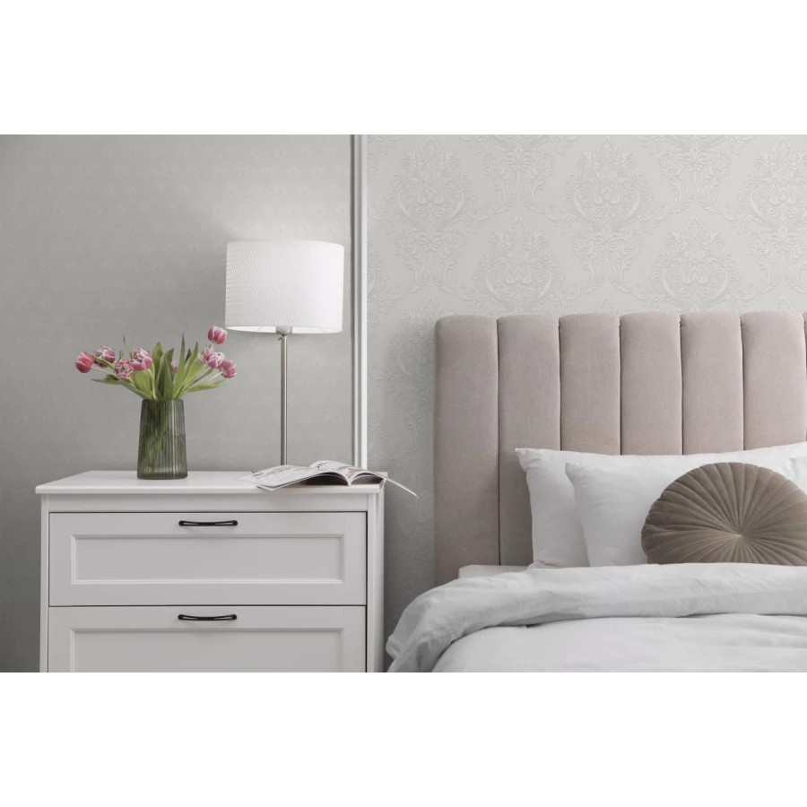 Обои флизелиновые Palitra Life Lyon белый PL72228-10 1,06х10,05 м