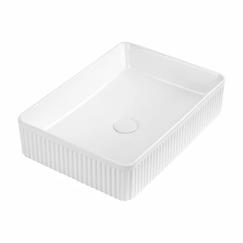 Раковина накладная Abber Rechteck белая AC2216