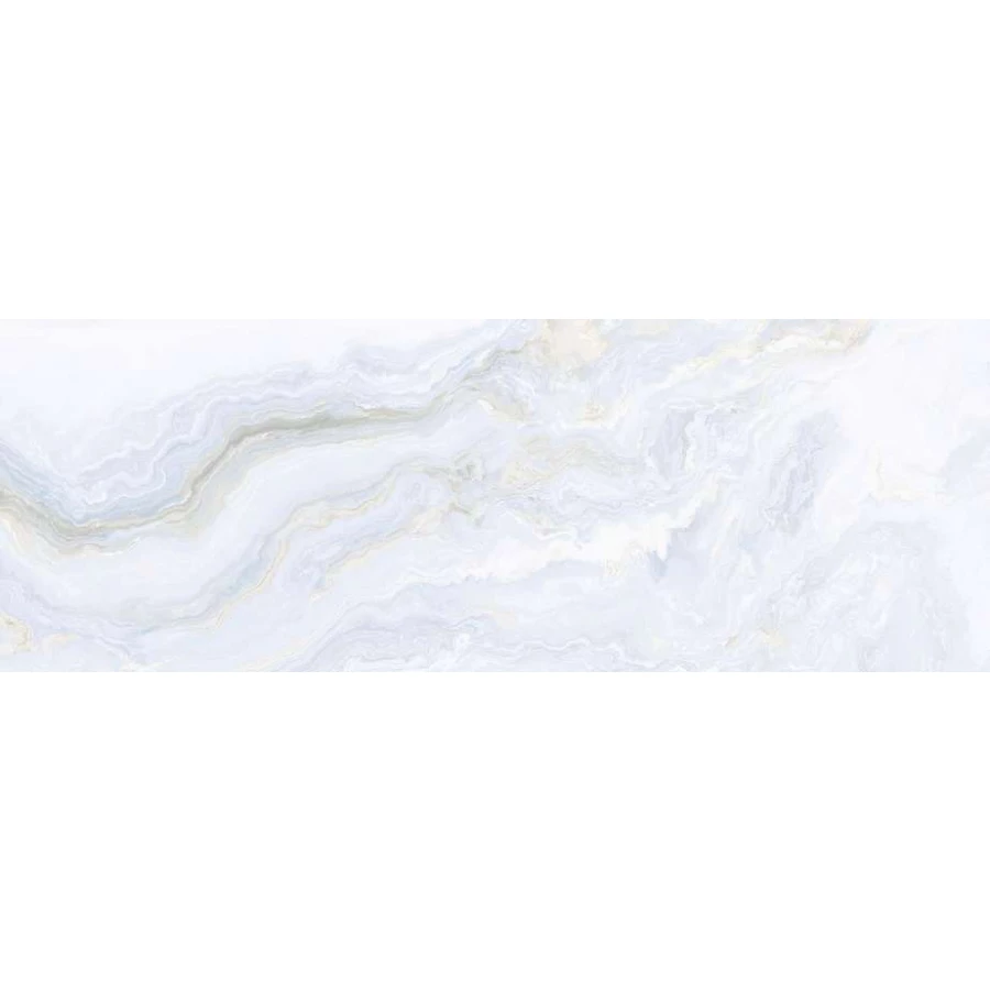 Плитка настенная Primavera Hypnose Light Aqua A Glossy глянцевая белая GL18A 90х30 см