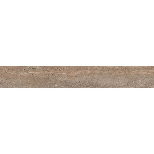 Керамогранит Kerama Marazzi Про Травертин Плинтус матовый светло-коричневый KM6060G0891RBT6 60x9,5 см