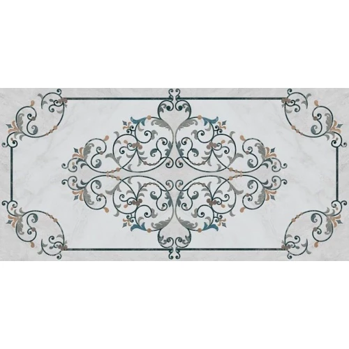 Керамогранит Kerama Marazzi Парнас декорированный лаппатированный белый 80х160 см