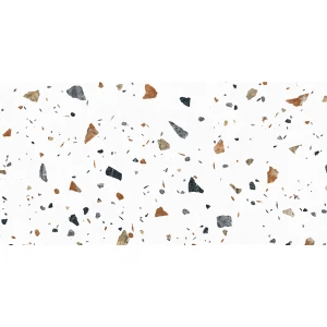 Керамогранит Laparet Terazzo Bianco карвинг матовый цветной 120х60 см