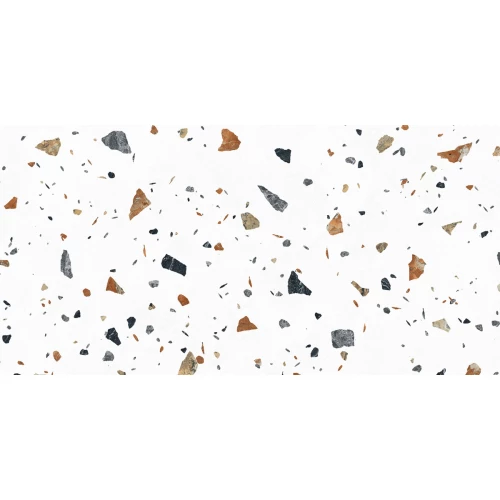 Керамогранит Laparet Terazzo Bianco карвинг матовый цветной 120х60 см