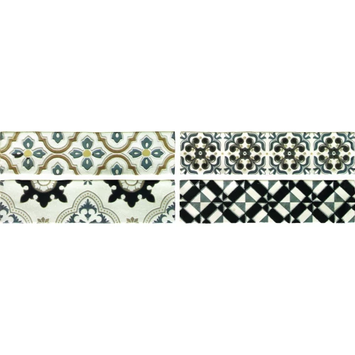 Декор Latina Ceramica Arezzo Oro Conjunto Комплект из 4 плиток 7.5х30 см