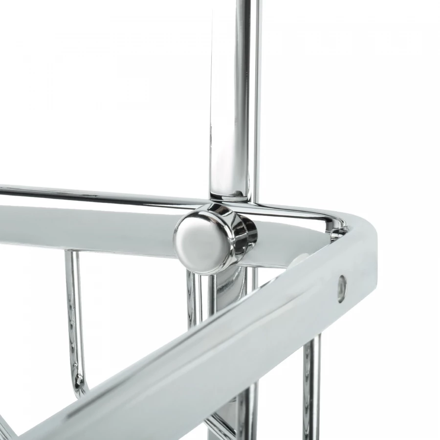 Полка Fixsen для душевой кабины угловая двухэтажная хром латунь FX-853-2