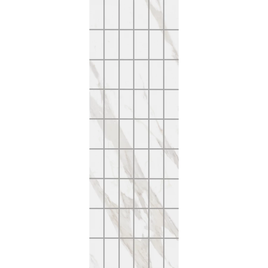 Декор чипсет Kerama Marazzi Алентежу обрезной матовый белый KMD2PTG007BR 89,5х30 см