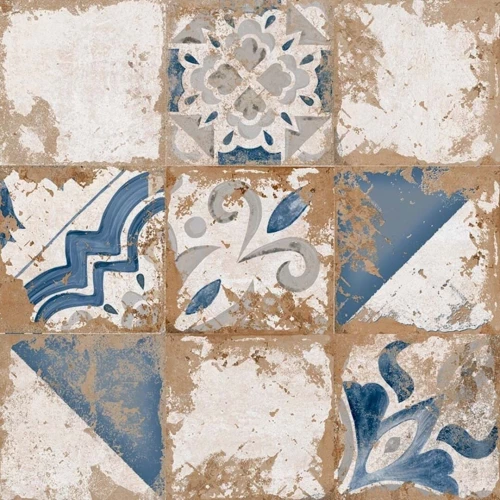 Керамогранит El Molino Memory 7 Azul Brillo матовый с блеском многоцветный 58х58 см