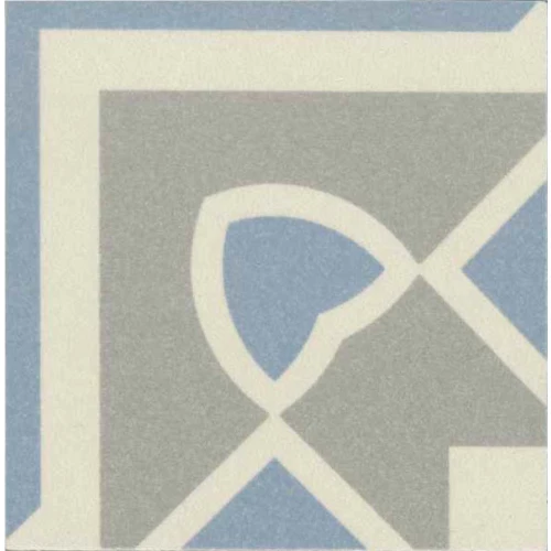 Керамогранит Revoir Paris Бель Истуар Исабелле Cоин / Bel Histoire Isabelle Coin матовый серый VVS1515_066 7,5х7,5 см