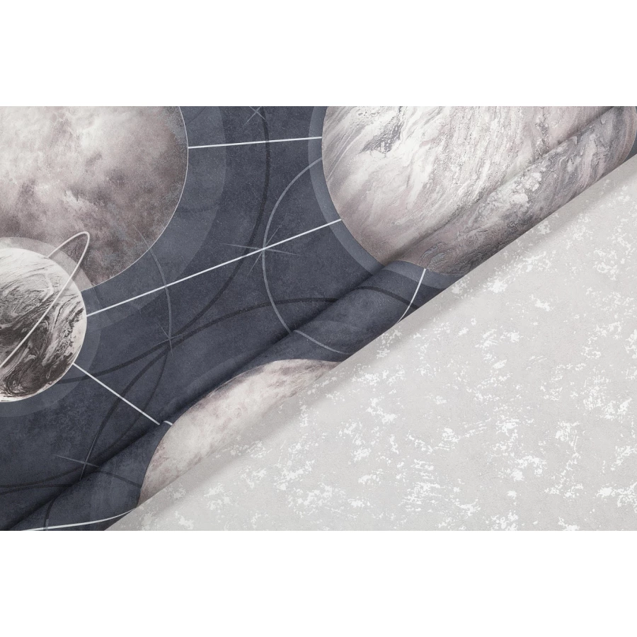 Обои флизелиновые Palitra Home HomeColor Planets коричневые HC71988-45 1,06х10,05 м