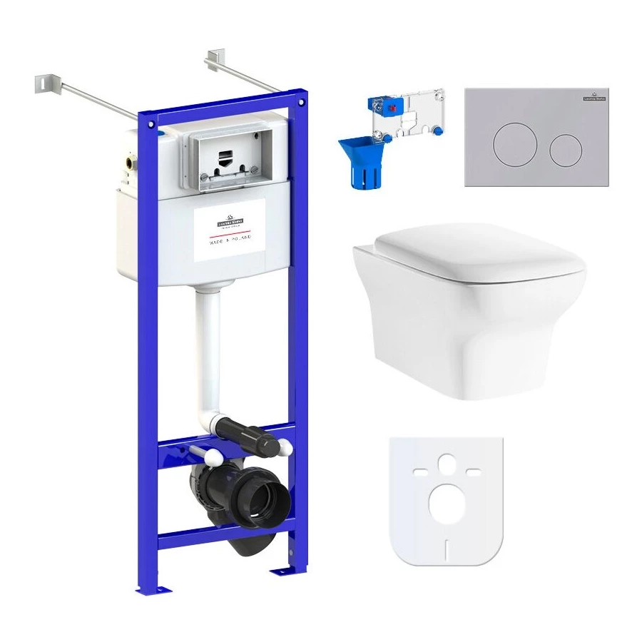 Унитаз Lavinia Boho Relfix Bristol Rimless 87050199 (комплект 7 в 1)