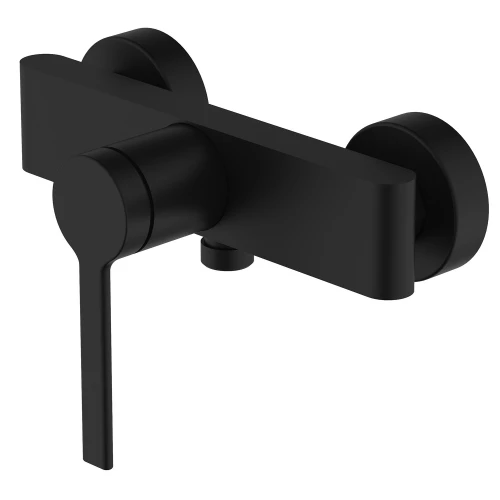 Смеситель для душа Azario Vincente с ручным душем керамический картридж без излива черный AZ-VRZ338326PA