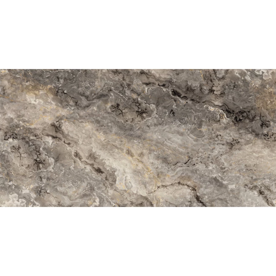 Керамогранит Realistik Doha Polished Silver Carving серый 120x60 см