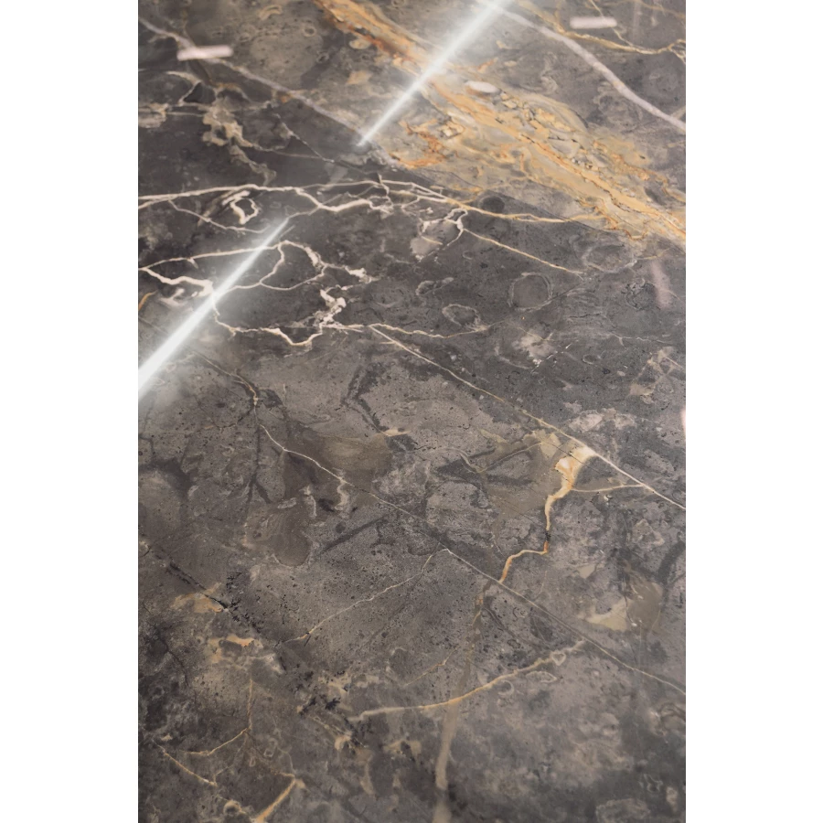 Керамогранит Arcadia Ceramica Imperial Nero Full Polished глянцевый серо-золотистый FP1005-A 120х60 см