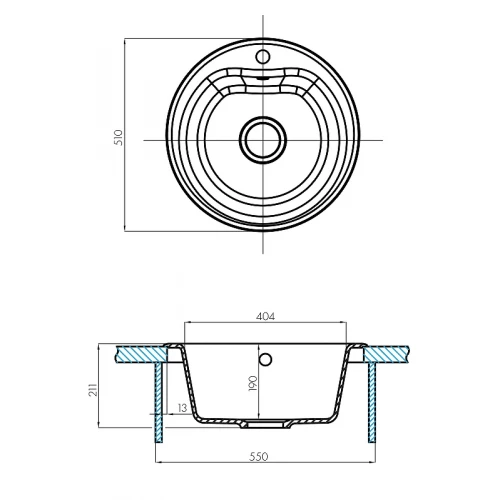 Кухонная мойка Акватон Мида жемчуг 1A712732MD240